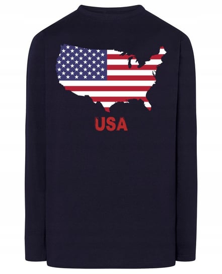 Longsleeve męski fajny nadruk USA r.L Inna marka