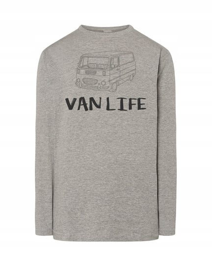 Longsleeve męski FAJNY nadruk VAN Van Life r.S Inna marka