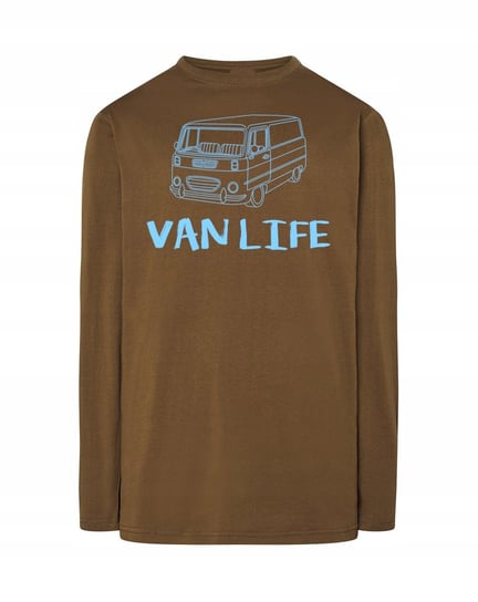 Longsleeve męski FAJNY nadruk VAN Van Life r.S Inna marka