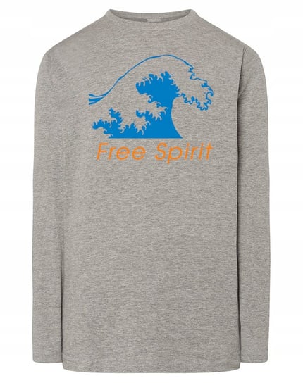 Longsleeve męski nadruk FALA Free Spirit r.4XL Inna marka