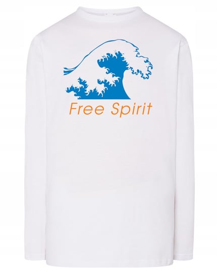 Longsleeve męski nadruk FALA Free Spirit r.S Inna marka