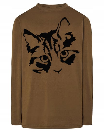 Longsleeve męski nadruk Głowa KOT KOTEK r.4XL Inna marka