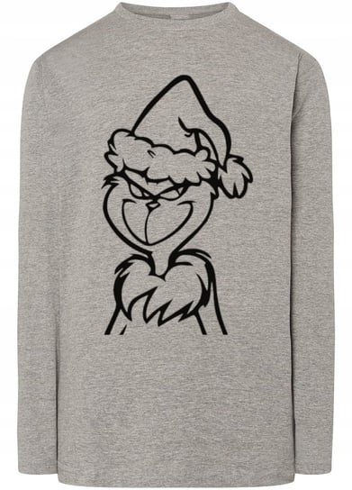 Longsleeve męski nadruk Grinch Świąt Nie Będzie Prezent r.L Inna marka