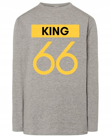 Longsleeve męski nadruk KRÓL KING 66 r.L Inna marka