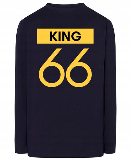 Longsleeve męski nadruk KRÓL KING 66 r.M Inna marka