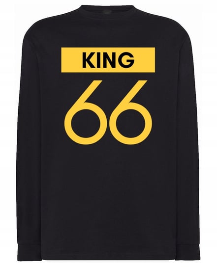 Longsleeve męski nadruk KRÓL KING 66 r.S Inna marka