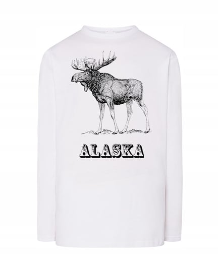 Longsleeve męski nadruk ŁOŚ ALASKA r.L Inna marka