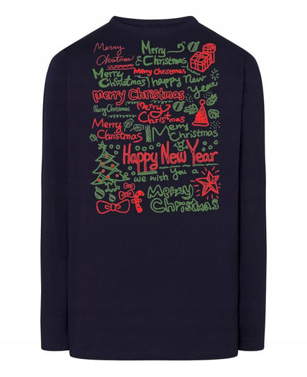 Longsleeve męski nadruk Merry Christmas Rozm.3XL Inna marka