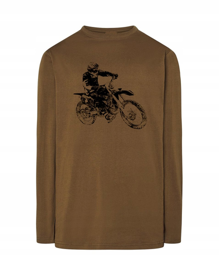 Longsleeve męski nadruk Motor MOTOCROSS r.3XL Inna marka