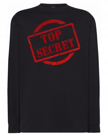 Longsleeve męski nadruk napis TOP SECRET r.L Inna marka