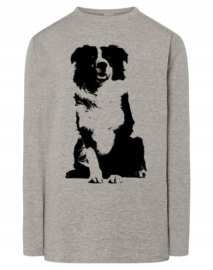 Longsleeve męski nadruk pies Border Collie r.5XL Inna marka