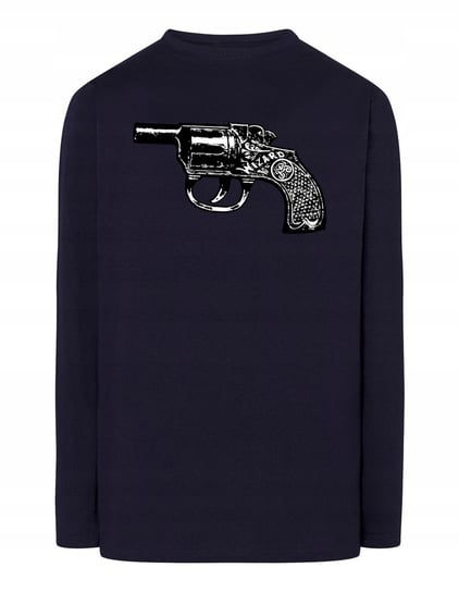 Longsleeve męski nadruk PISTOLET REWOLWER r.L Inna marka