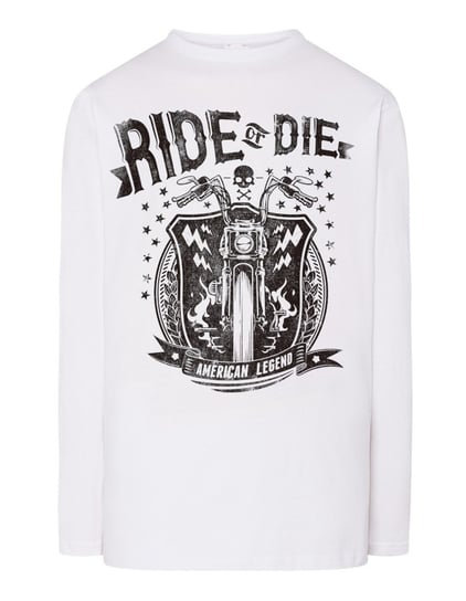 Longsleeve męski nadruk Ride or Die r.3XL Inna marka