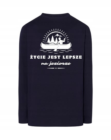 Longsleeve męski nadruk Życie na JEZIORZE r.4XL Inna marka