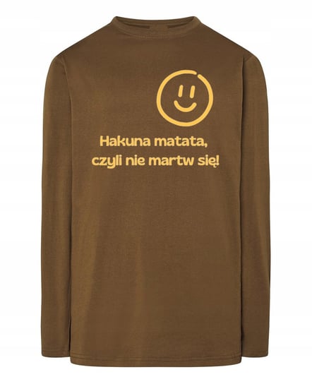 Longsleeve męski Nie martw się Hakuna Matata r.3XL Inna marka