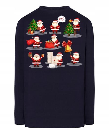 Longsleeve nadruk Mikołaj Święta Prezenty Rozm.4XL Inna marka