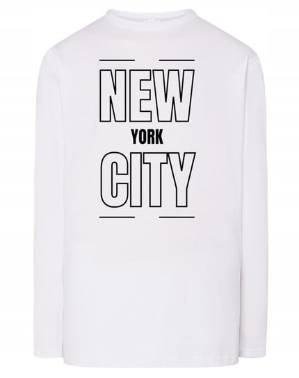 Longsleeve nadruk napis NOWY JORK NEW YORK r.S Inna marka