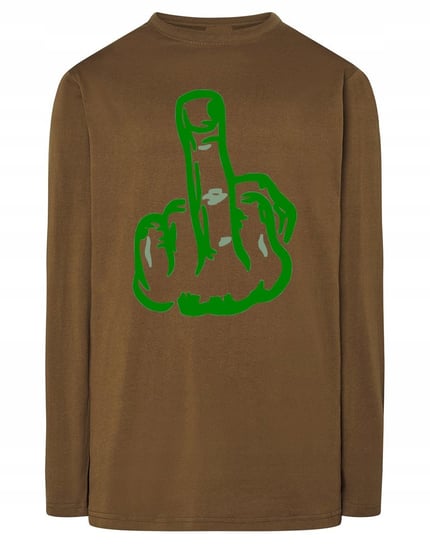 Longsleeve nadruk środkowy palec FUCK U r.XS Inna marka