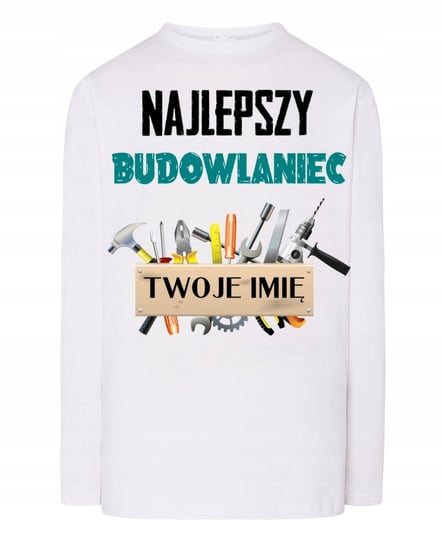 Longsleeve Najlepszy Budowlaniec Twoje Imię 4XL Inna marka