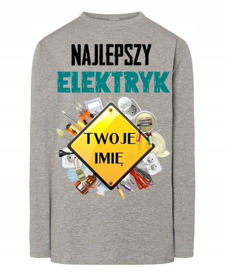 Longsleeve Najlepszy Elektryk Twoje Imię M Inna marka