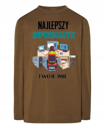 Longsleeve Najlepszy Informatyk Imię XS Inna marka