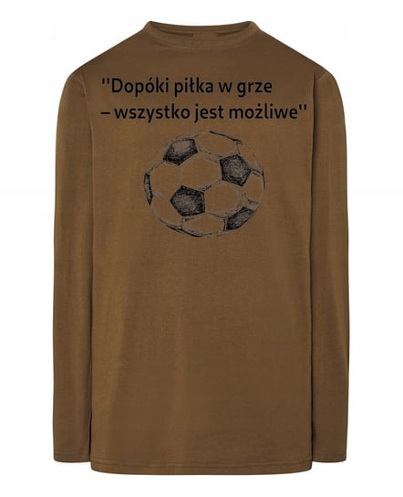 Longsleeve piłkarski nadruk piłka w grze Rozm.L Inna marka