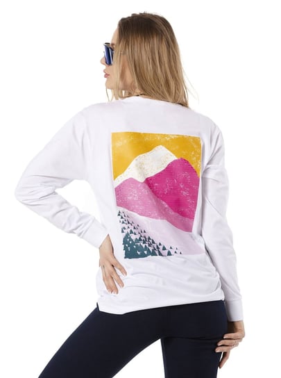 Longsleeve Pink  Mountain  [Rozmiar: S, Kolor: biały] / Local Life Inna marka