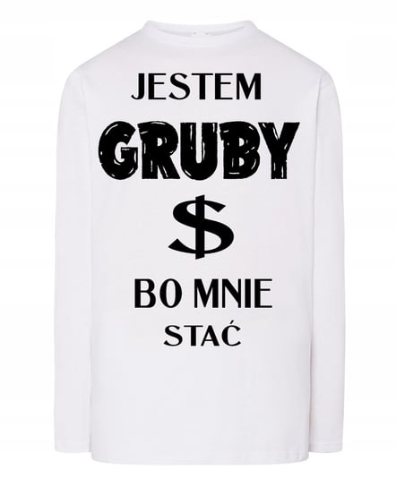 Longsleeve Śmieszny Prezent Jestem Gruby r.XXL Inna marka