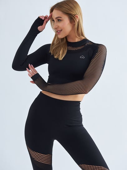 Longsleeve Sportowy - Mesh with Me M BeShaped