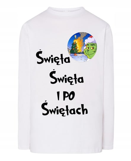 Longsleeve świąteczny nadruk święta święta i po świętach r.M Inna marka