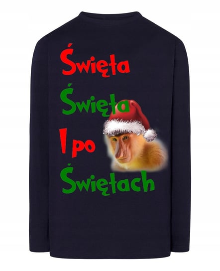 Longsleeve świąteczny nosacz święta święta i po świętach r.M Inna marka