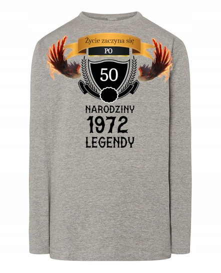 Longsleeve Urodzinowy Narodziny Legendy Rozm.5XL Inna marka