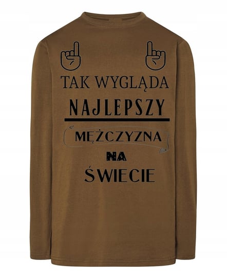 Longsleeve Walentynki Najlepszy Mężczyzna r.XS Inna marka