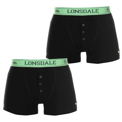 Lonsdale bokserki, 2 sztuki, czarne FL, Rozmiar 2XL Lonsdale