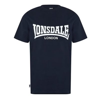 Lonsdale Essentials koszulka granatowa męska z logo, Rozmiar L Lonsdale