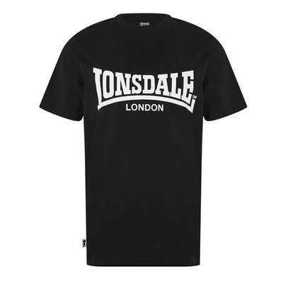 Lonsdale Essentials koszulka męska czarna z logo, Rozmiar XL Lonsdale
