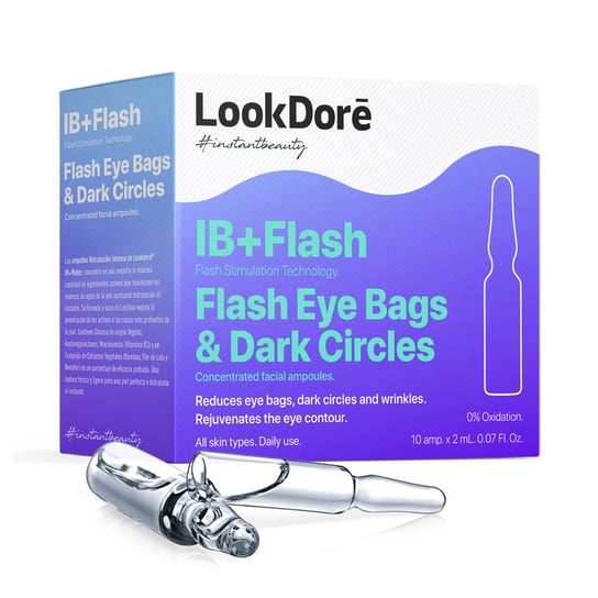 LookDoré, IB+Flash Flash Eye Bags & Dark Circles, Ampułki pod oczy, 10 x 2 ml LookDoré