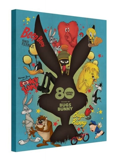 Looney Tunes Bugs Bunny Crazy Saturday Morning Cartoons - obraz na płótnie LOONEY TUNES