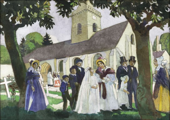 Lopoldine Fourqueux’s First Communion, Maurice Denis - plakat 60x40 cm Galeria Plakatu