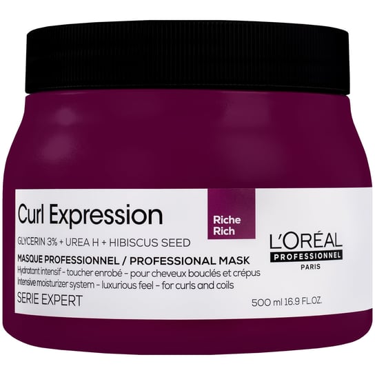 Loreal, Curl Expression Intensive ​Moisturizer Rich, Intensywnie nawilżająca maska do włosów kręconych, 500 ml L'Oréal Professionnel