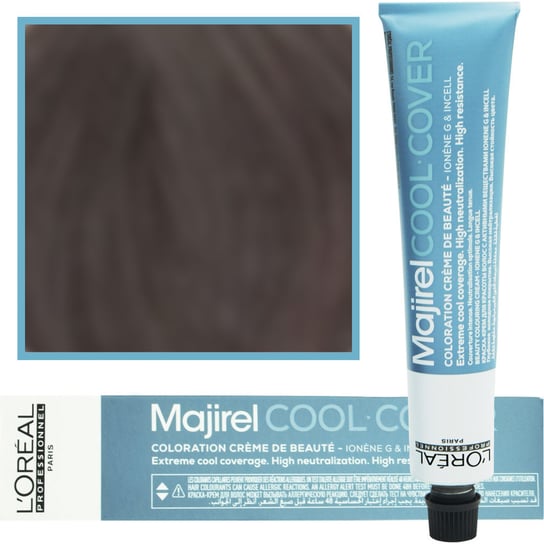 Loreal, Majirel Cool Cover, Farba do włosów 6,17 Ciemny Blond Popielaty Metaliczny L'Oréal Professionnel