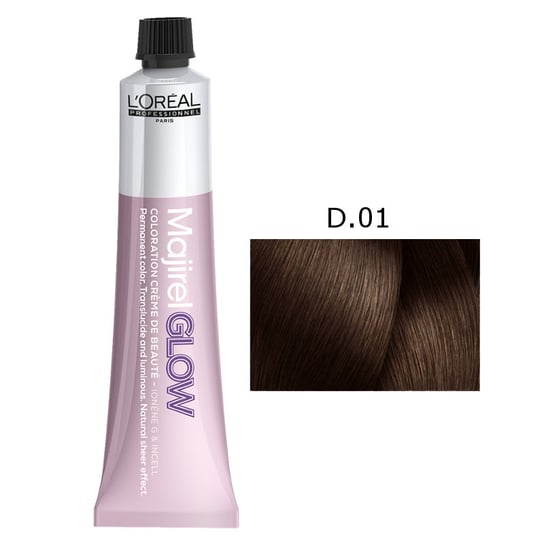 Loreal Majirel Glow, Rozświetlająca trwała farba do włosów - kolor D.01, 50 ml L'Oréal Professionnel