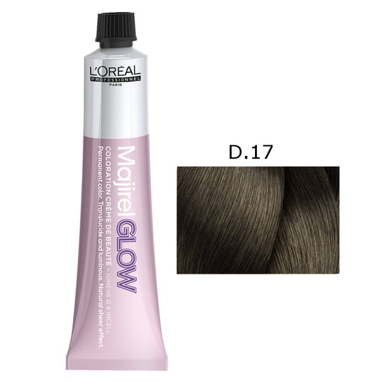 Loreal Majirel Glow, Rozświetlająca trwała farba do włosów - kolor D.17, 50 ml L'Oréal Professionnel