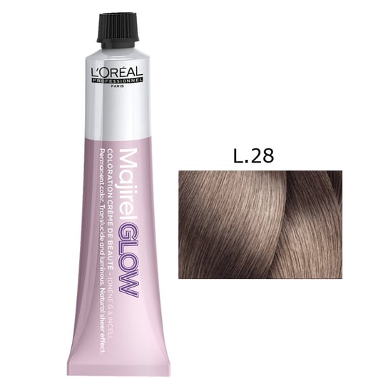 Loreal Majirel Glow, Rozświetlająca trwała farba do włosów - kolor L.28, 50 ml L'Oréal Professionnel