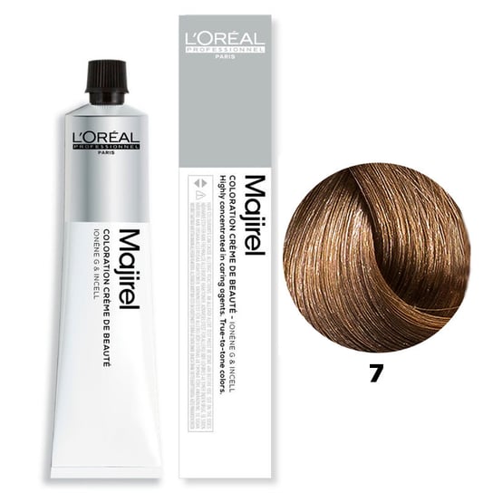 Loreal Majirel, Trwała farba do włosów - kolor 7 blond, 50 ml L'Oréal Professionnel