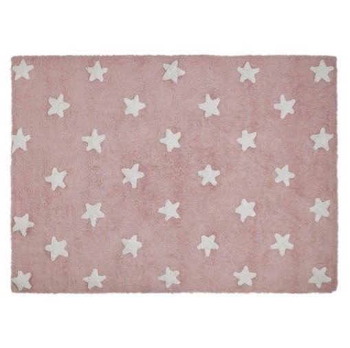 Lorena Canals, Dywan, Pink Stars, Biały, 120x160 cm Lorena Canals