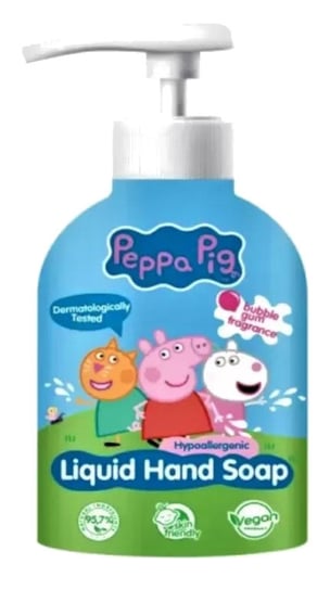 Lorenay Peppa Pig Liquid Hand Soap wegańskie Mydło w płynie 500ml Lorenay