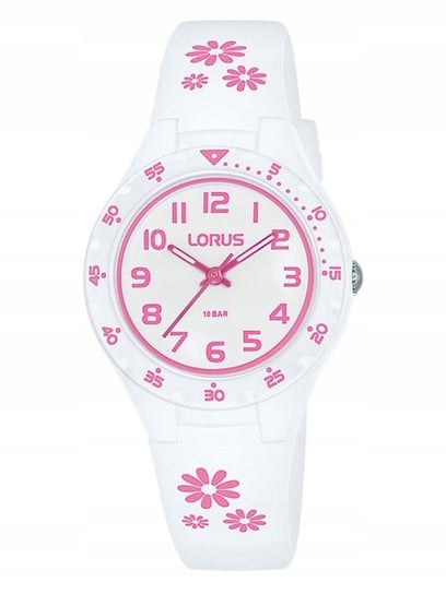 Lorus, Zegarek dziecięcy, RRX59GX9, biało-różowy LORUS