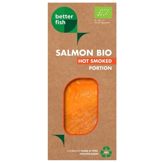 ŁOSOŚ ATLANTYCKI WĘDZONY NA GORĄCO PORCJA BIO 100 g (KOPERTA) - BETTER FISH BETTER FISH