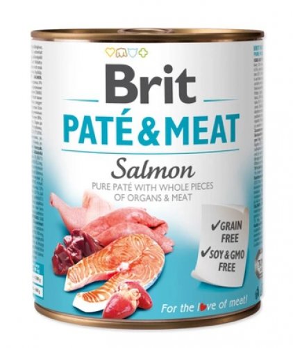 Łosoś BRIT Pate&Meat Salmon, 800 g Brit